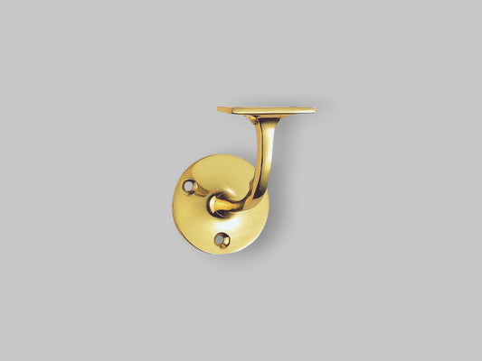 Lightweight Handrail Bracket – Polished Brass