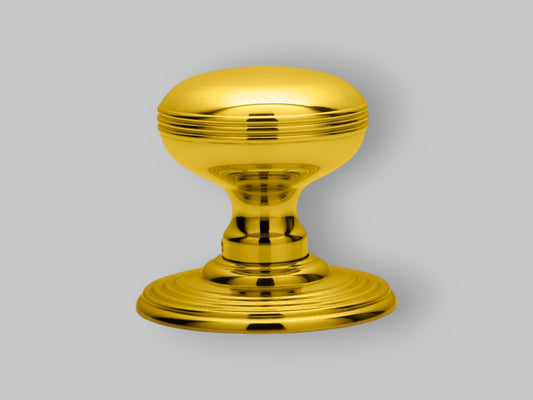 Delamain Ringed Knob – Polished Brass – 64mm