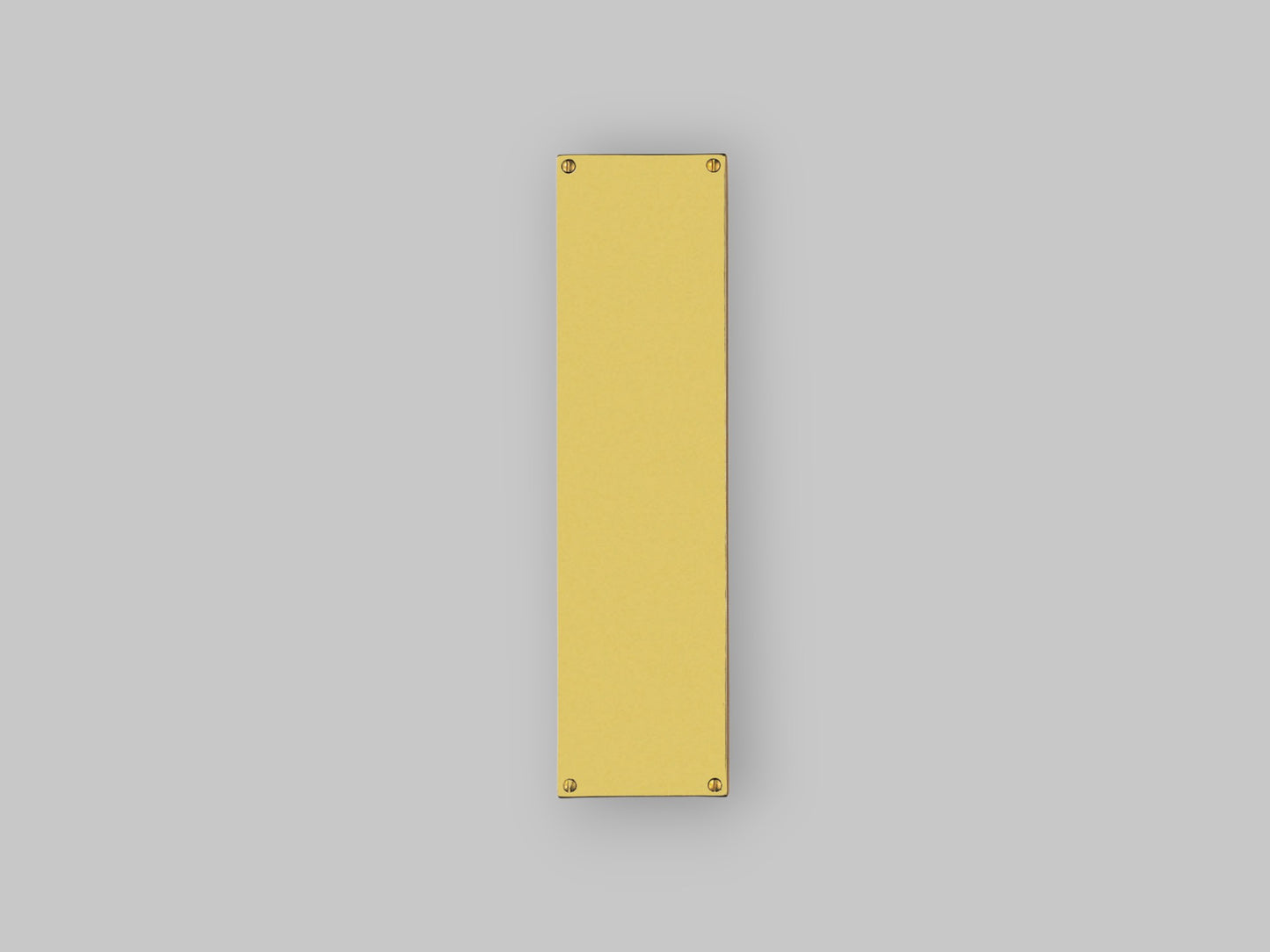 Finger Plate Flat Sheet – Polished Brass – 305mm x 76mm