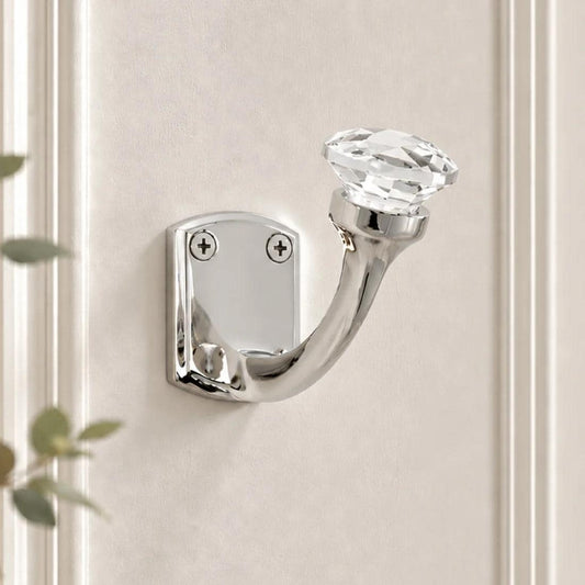 Laura Ashley Connie Single Coat Hook - Chrome