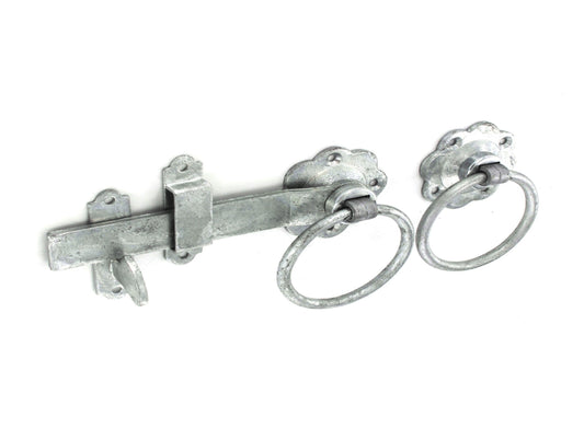Silver Cottage Ring Gate Latch Galvanised 150mm (6" inch)