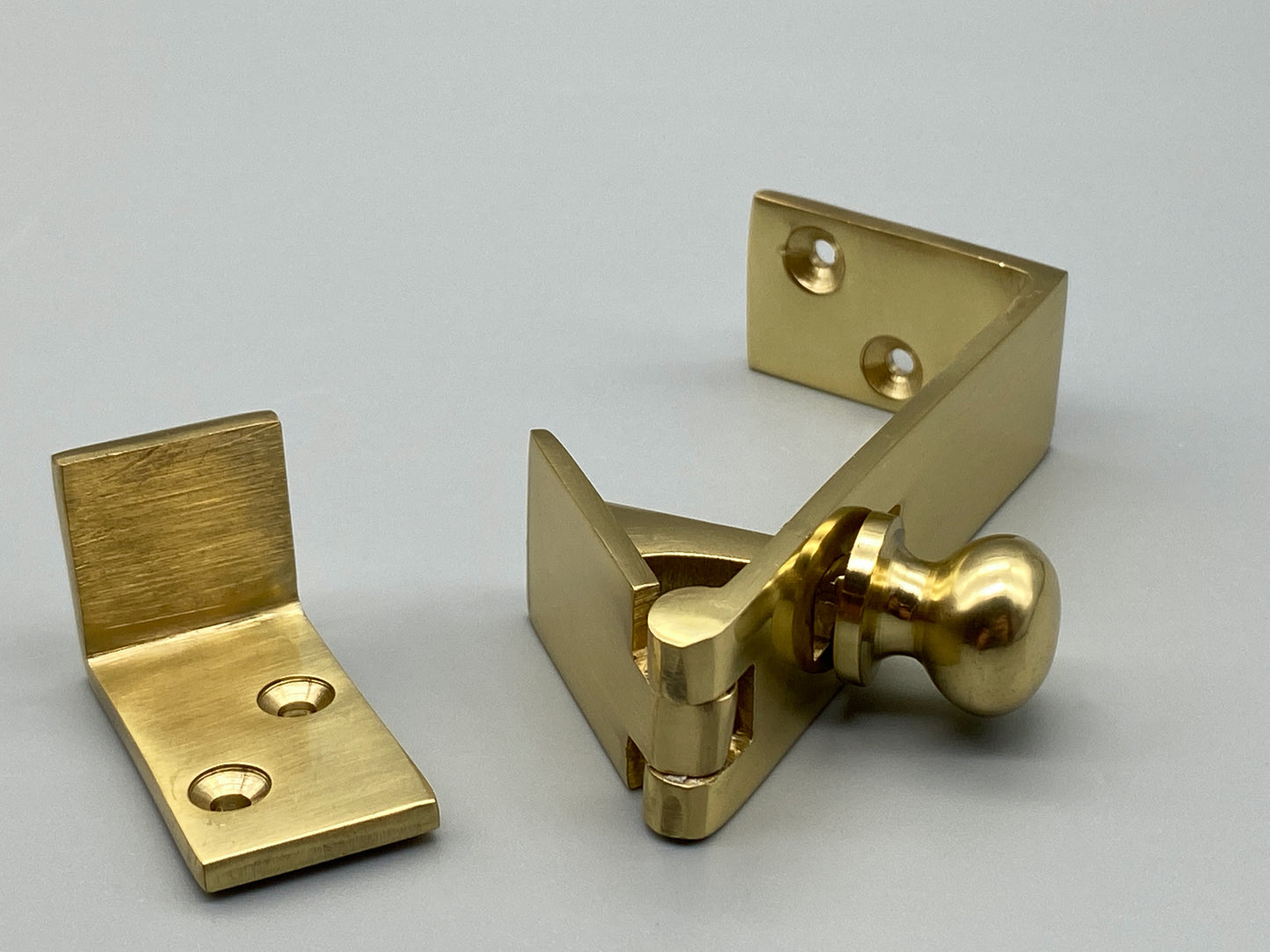 Solid Brass Counterflap Catch - 83mm