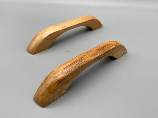 Solid Oak Wood Handles - 100mm - Lacquered - Pack of 1