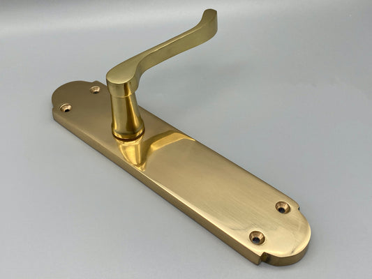Solid Brass Victorian Style Door Lever Handles - 200mm