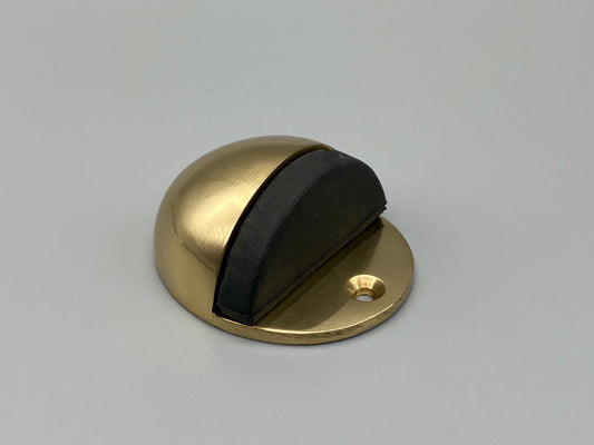 Solid Brass Oval Door Stop - 50mm
