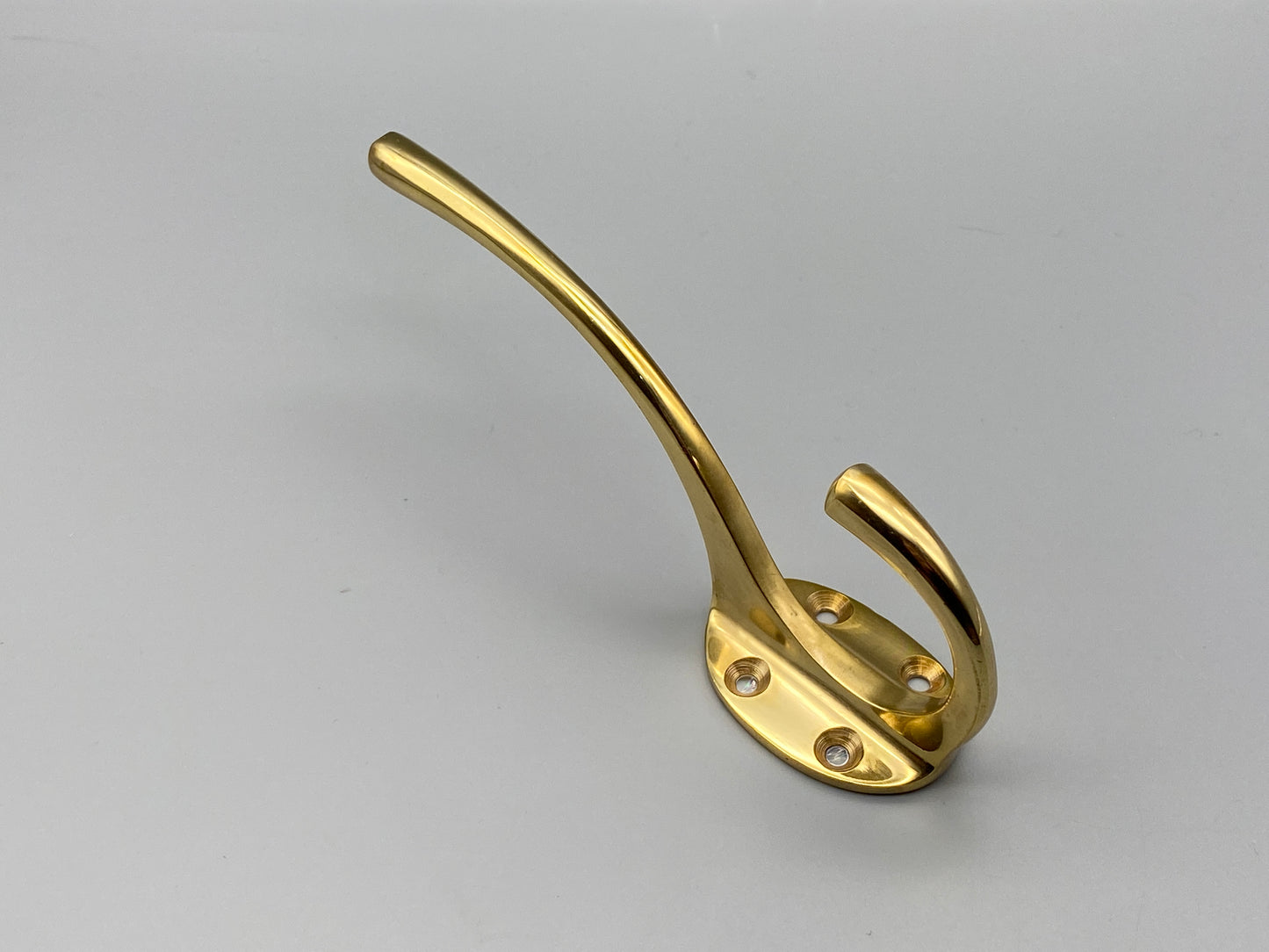 Solid Brass Double Metal Black Hooks - Brass Metal Hook Coat & Hat - 1pcs