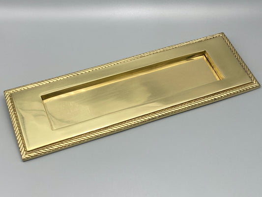 Solid Brass Georgian Letter Plate (11" x 3 3⁄4") 275mm