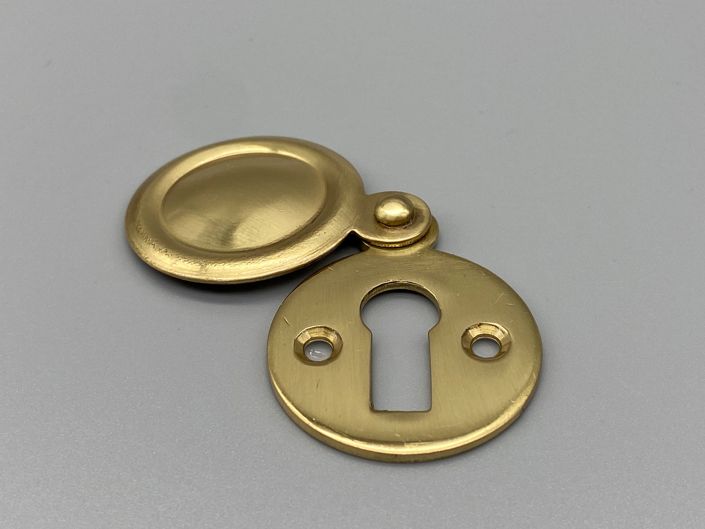 Plain Solid Brass Escutcheons with Cover - 35mm