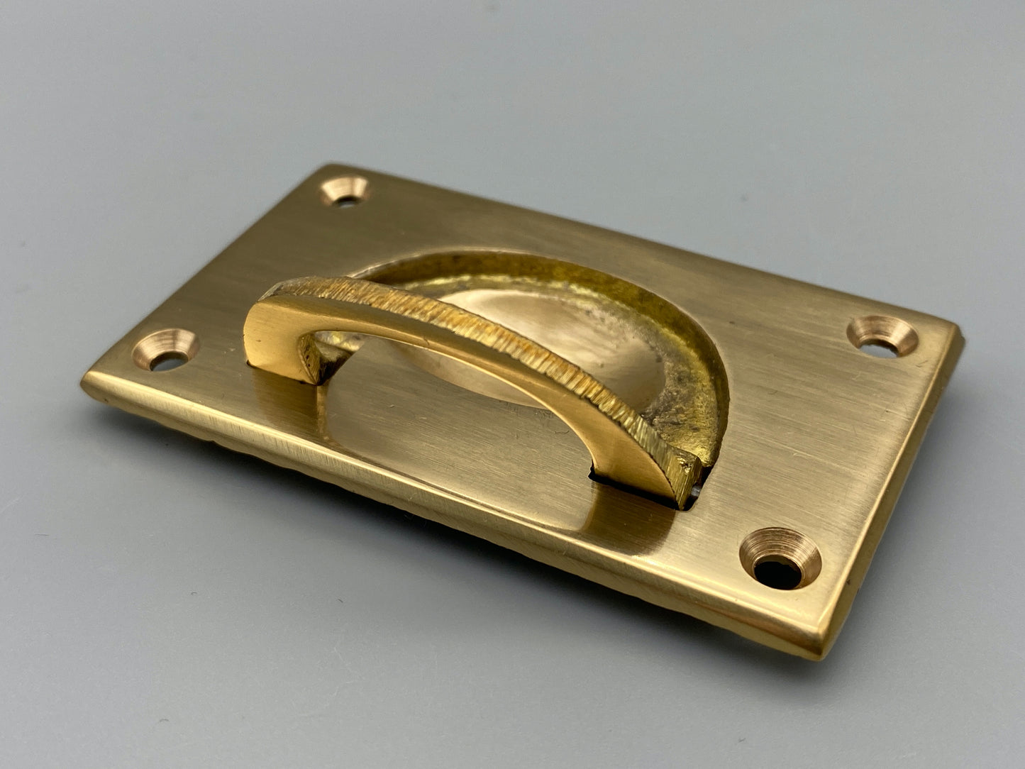 Solid Brass Flush Rings - Flush Drawer Rings - 70mm - Pack of 1