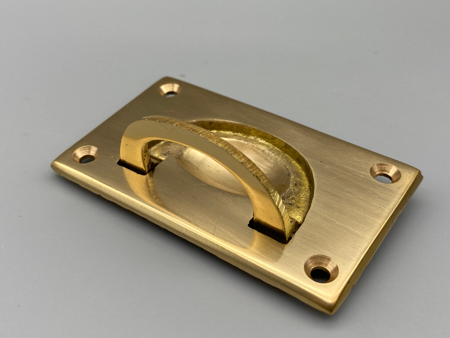 Solid Brass Flush Rings - Flush Drawer Rings - 70mm - Pack of 1