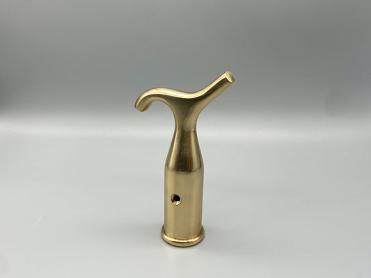 Solid Brass Pole Hook - Sash Window Hooks - 125mm