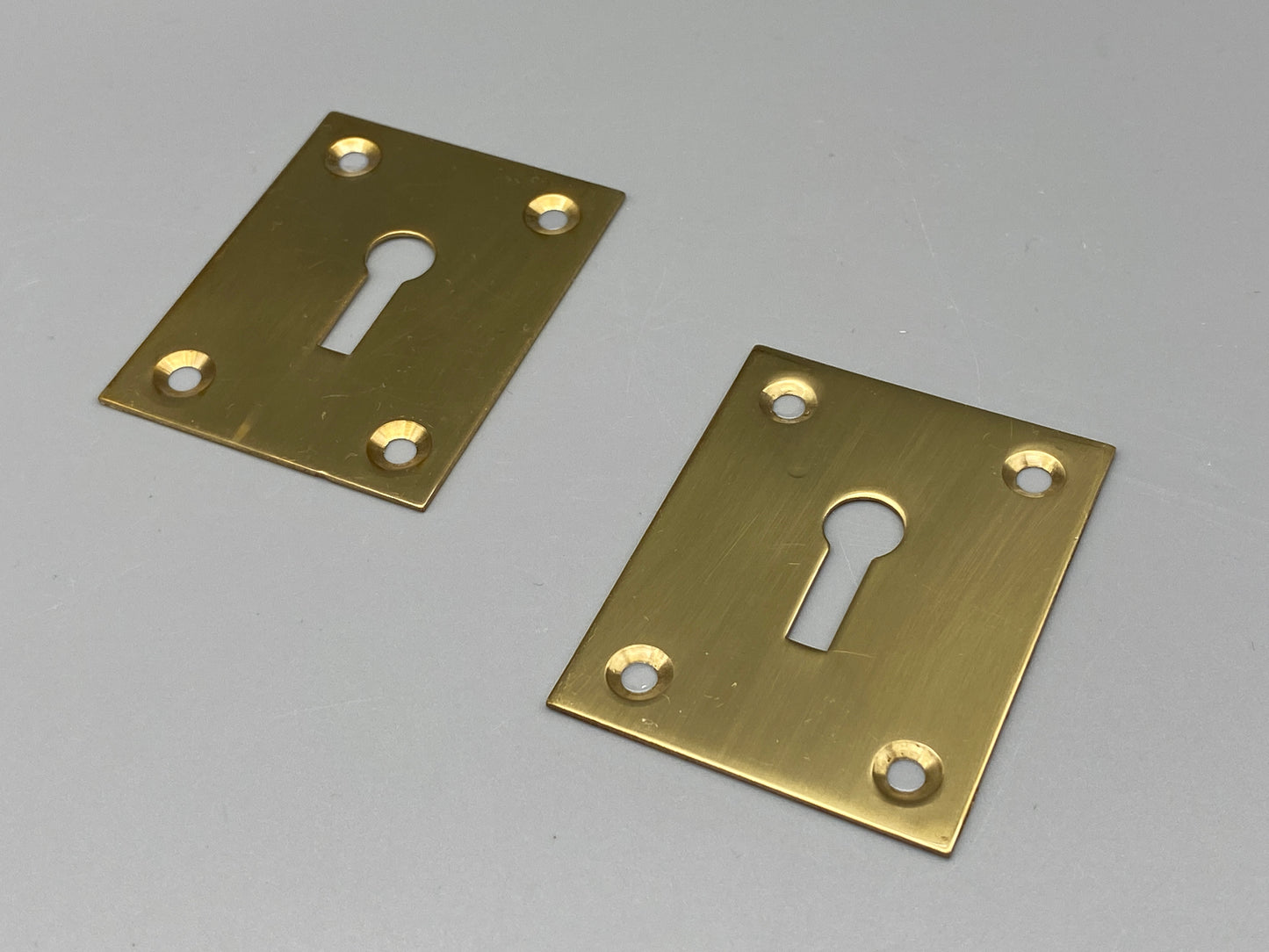 Plain Solid Brass Escutcheons Plate - 43mm x 56mm
