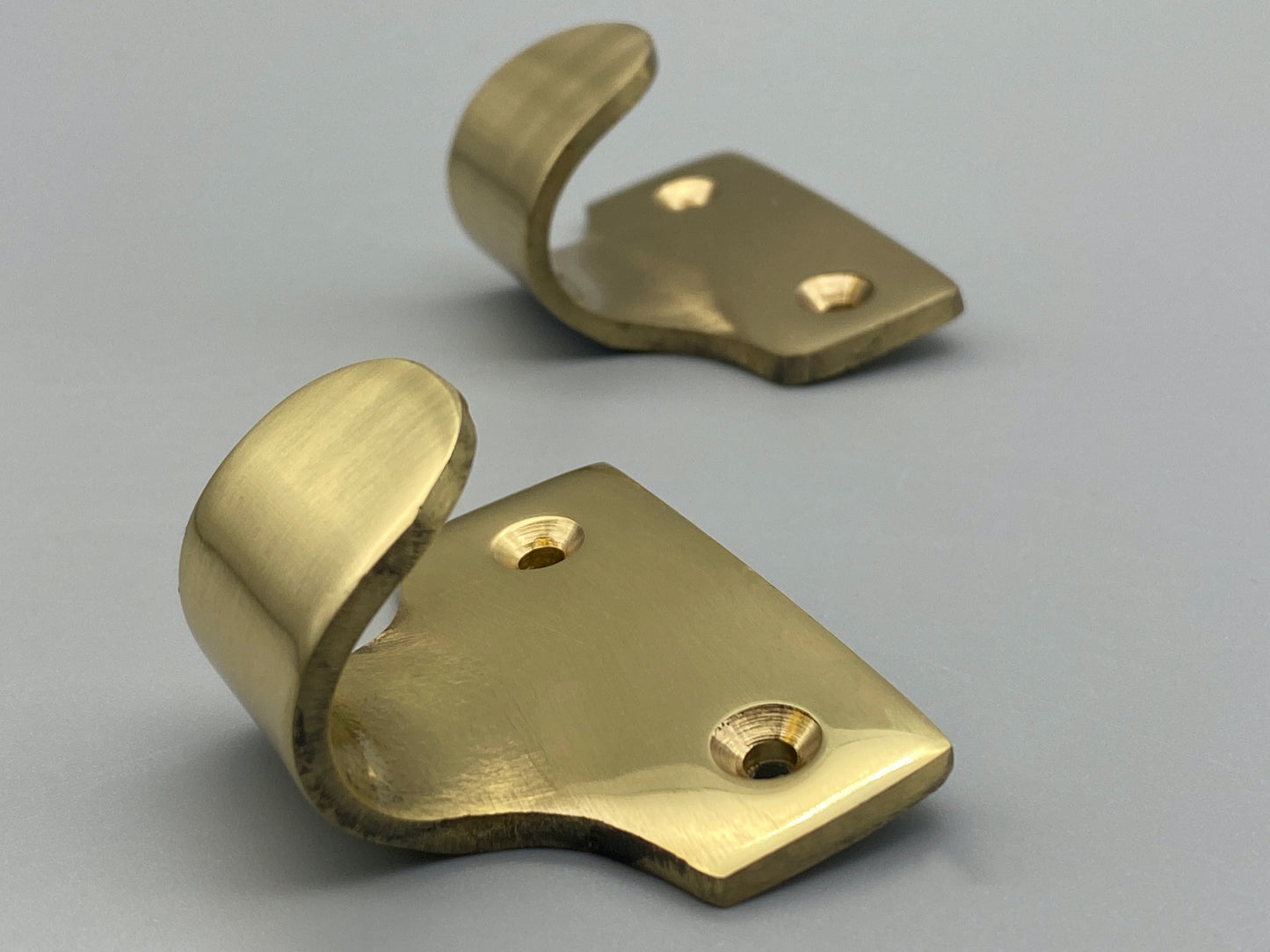 50mm Sash Window Lifts - Solid Brass Curved Lifts - Pack of 1