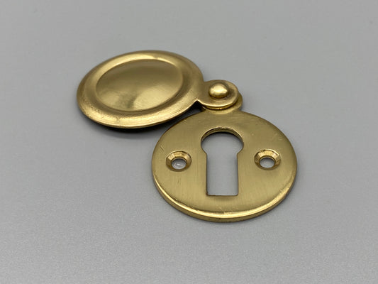 Plain Solid Brass Escutcheons with Cover - 35mm