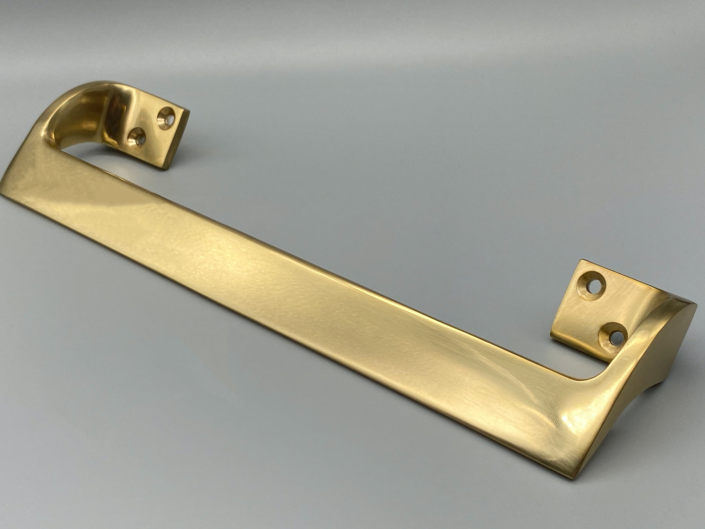 Heavy Solid Brass Door Pull Handles - 225mm