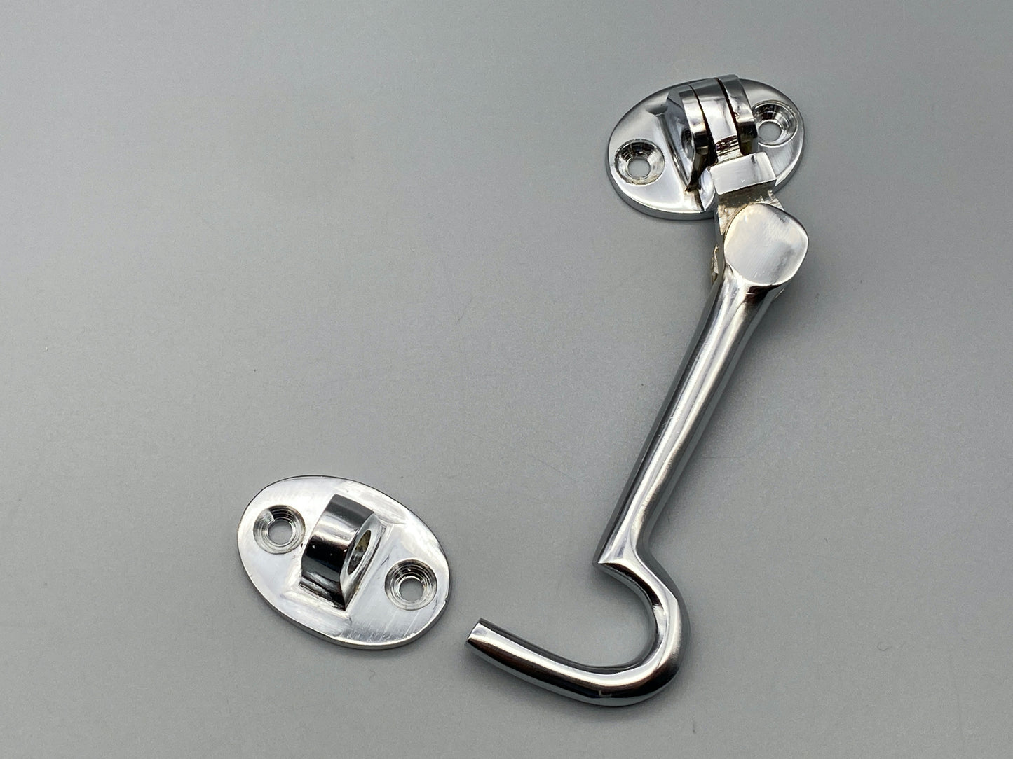Solid Chrome Silent Cabin Hook - Various Sizes - Chrome Cabin Hook