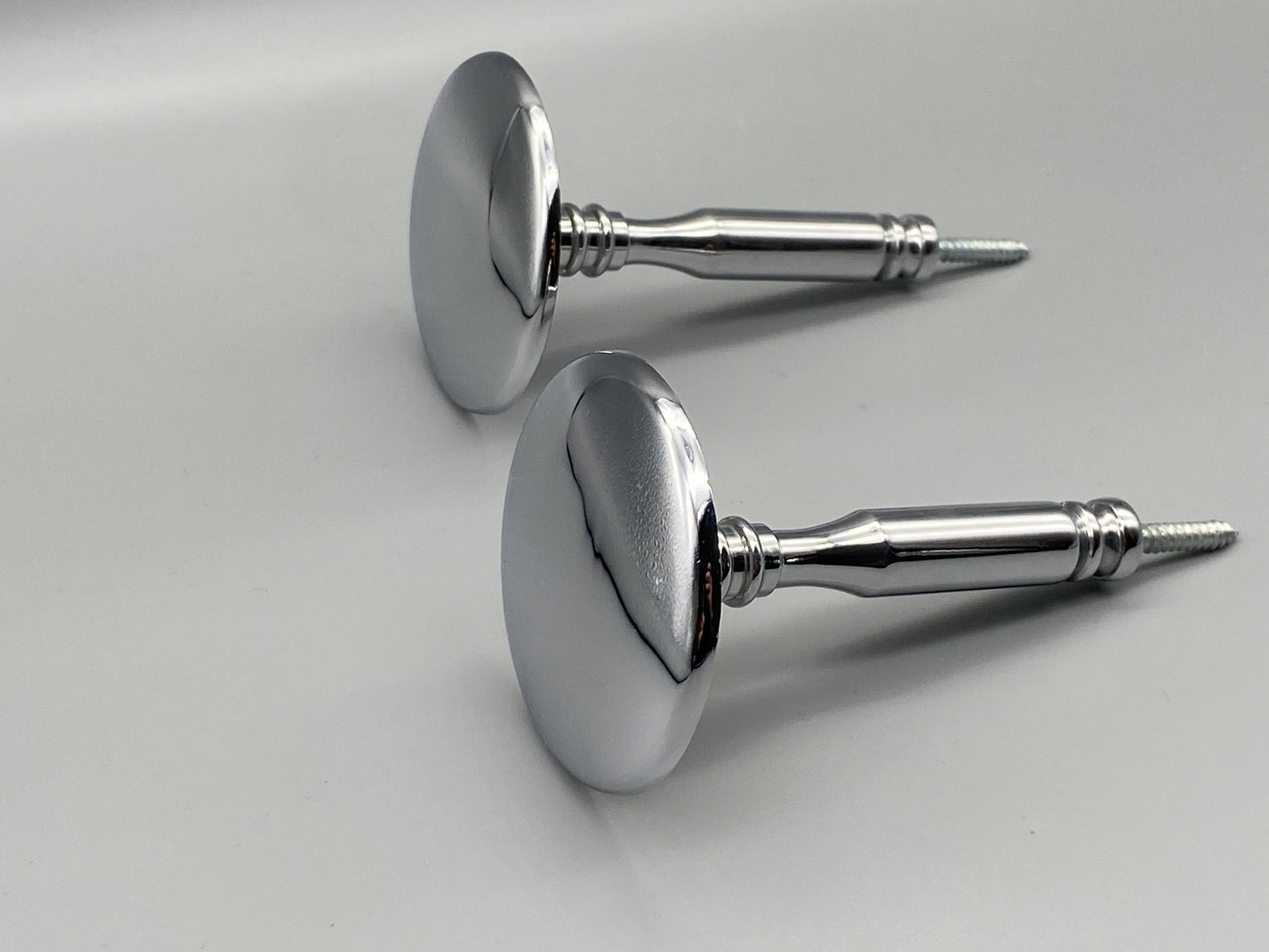 Pair of Solid Chrome Wall Pins - Curtain Hold Back Pins